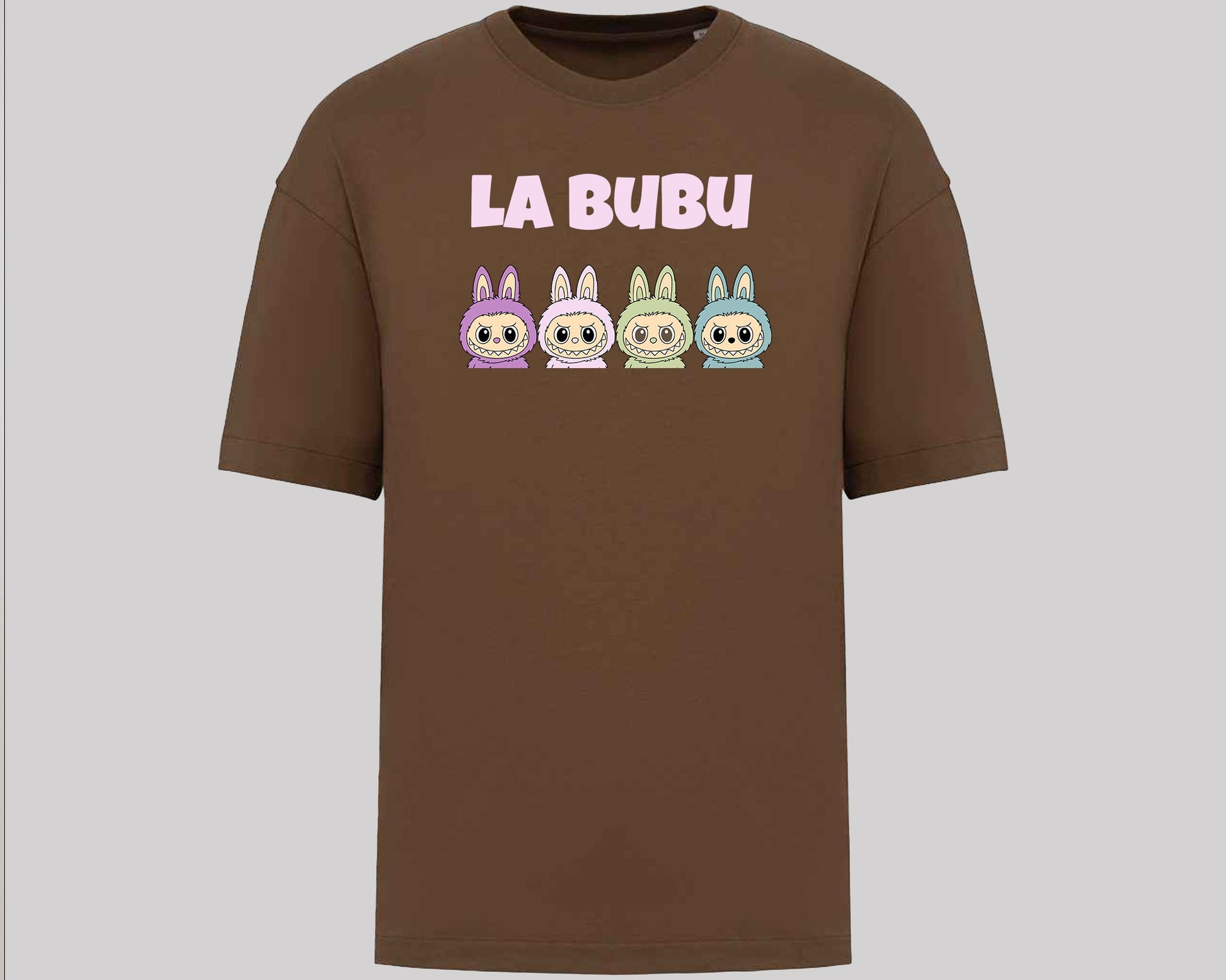Labubu Graphic Oversize T-Shirt, Cool And Funny Cartoon Printed Tee, 100% Organic Cotton Gift For Men & Women M8427