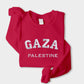 Gaza Palestine Sweater, Embroidered Gaza Palestine Sweatshirt, Support For Palestine, Freedom Gaza Protest Shirt, Adult Size Crewneck Jumper