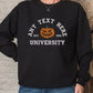 Halloween Embroidered Sweatshirt, Personalised Text/Date Crewneck University Fall Jumper, Vintage Halloween Theme Pumpkin Embroidery Costume