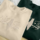 Embroidered Palestine Arabic Calligraphy Sweater, Palestinian Keffiyeh Map Sweatshirts, Adults Sizes Unisex Comfy Jumper, Palestine Clothing