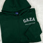 Palestine Gaza Full Zip Hoodie, Embroidered Palestine Name Monogrammed Hoody, Palestine Embroidery Full Zip Hoodie, Adults Unisex Zip Jumper