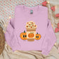 Halloween Sweatshirt, Pumpkin Spice Coffee Printed Sweater, Halloween Coffee Cup Autumn Fall Retro Crewneck Jumpers, Halloween Night Outfits