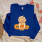 Halloween Sweatshirt, Pumpkin Spice Coffee Printed Sweater, Halloween Coffee Cup Autumn Fall Retro Crewneck Jumpers, Halloween Night Outfits