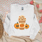 Halloween Sweatshirt, Pumpkin Spice Coffee Printed Sweater, Halloween Coffee Cup Autumn Fall Retro Crewneck Jumpers, Halloween Night Outfits
