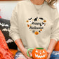 Happy Halloween Sweatshirt, Funny Halloween Pumpkins Sweater, Autumn Fall Printed Jumper for Adults, Halloween Party Family Clothing Gifts