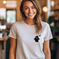 Halloween Cute Ghost Tee Shirt, Funny Fall Boo Pocket Print T-Shirt, Vintage Halloween Comfy Adults Tees, Spooky Season Tee, Halloween Gifts
