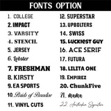 Custom Puff Print Sweatshirt, Personalised Embossed Print Crewnecks, Custom Team Name School Mascot Jumper, Personalised Gifts, Gift for Her