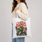 Inspiring floral be joyful in every season cotton Tote Bag