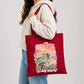 Inspiring floral be joyful in every season cotton Tote Bag
