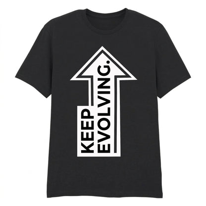 Inspiring Keep Evolving Upward Arrow Graphic Unisex T-Shirt
