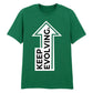 Inspiring Keep Evolving Upward Arrow Graphic Unisex T-Shirt