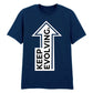 Inspiring Keep Evolving Upward Arrow Graphic Unisex T-Shirt