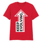 Inspiring Keep Evolving Upward Arrow Graphic Unisex T-Shirt