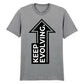 Inspiring Keep Evolving Upward Arrow Graphic Unisex T-Shirt