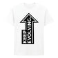 Inspiring Keep Evolving Upward Arrow Graphic Unisex T-Shirt