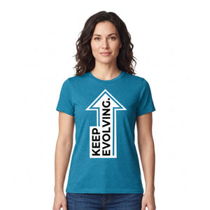 Inspiring Keep Evolving Upward Arrow Graphic Unisex T-Shirt