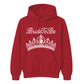 Intricate Tiara Crown Pearl Art Graphic Bride Unisex Hoodie