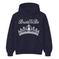 Intricate Tiara Crown Pearl Art Graphic Bride Unisex Hoodie