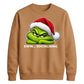 Introvert quote grumpy face Christmas Unisex Sweatshirt