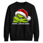 Introvert quote grumpy face Christmas Unisex Sweatshirt