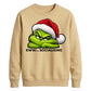 Introvert quote grumpy face Christmas Unisex Sweatshirt