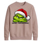 Introvert quote grumpy face Christmas Unisex Sweatshirt