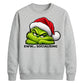 Introvert quote grumpy face Christmas Unisex Sweatshirt