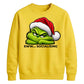 Introvert quote grumpy face Christmas Unisex Sweatshirt