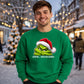 Introvert quote grumpy face Christmas Unisex Sweatshirt