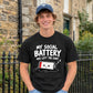Introverted social battery dead Funny Memes Unisex T-Shirt