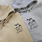 Custom Photo Embroidered Hoodie, Personalised Family Matching Sketch from Photo Unisex Jumper, 1st Anniversary Special Date Initial Sweater