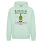 Irreverent humour hand gesture Christmas Oversized Hoodie
