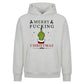 Irreverent humour hand gesture Christmas Oversized Hoodie