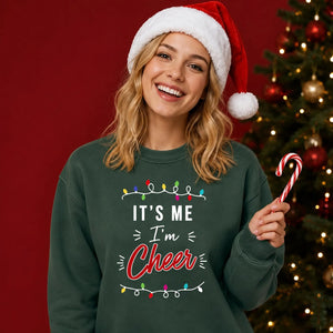It's Me I'm Cheer Fairy Lights Christmas Unisex Sweatshirt