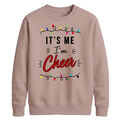 It's Me I'm Cheer Fairy Lights Christmas Unisex Sweatshirt