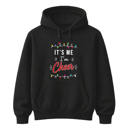 It's Me I'm Cheer Festive Lights Christmas Unisex Hoodies