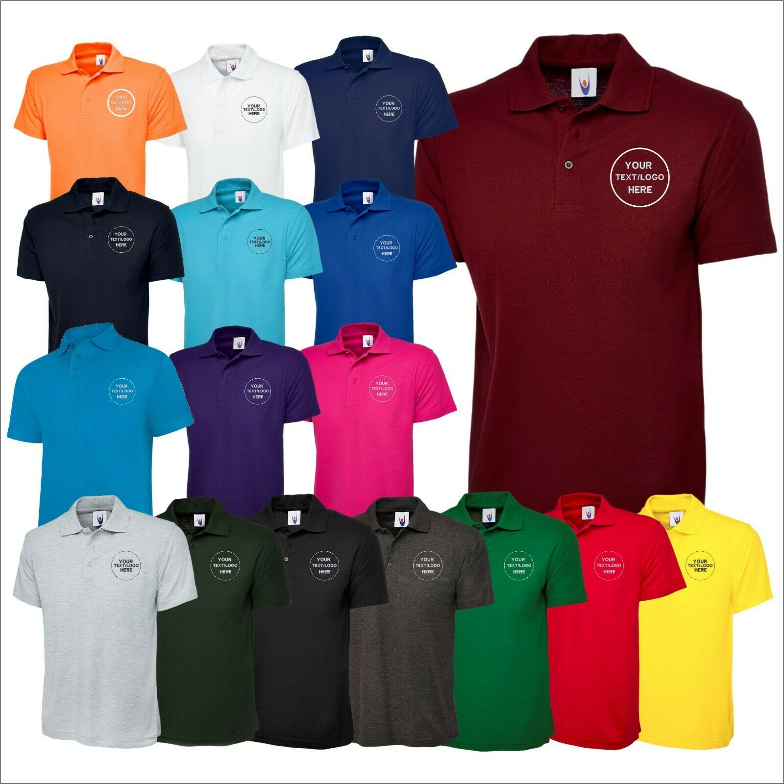 Custom Embroidered Men Polo Tshirt, Personalised Text/Design Shirt, Digitized Company Logo Monogrammed Polo Tee, Special Gift for Golf Lover