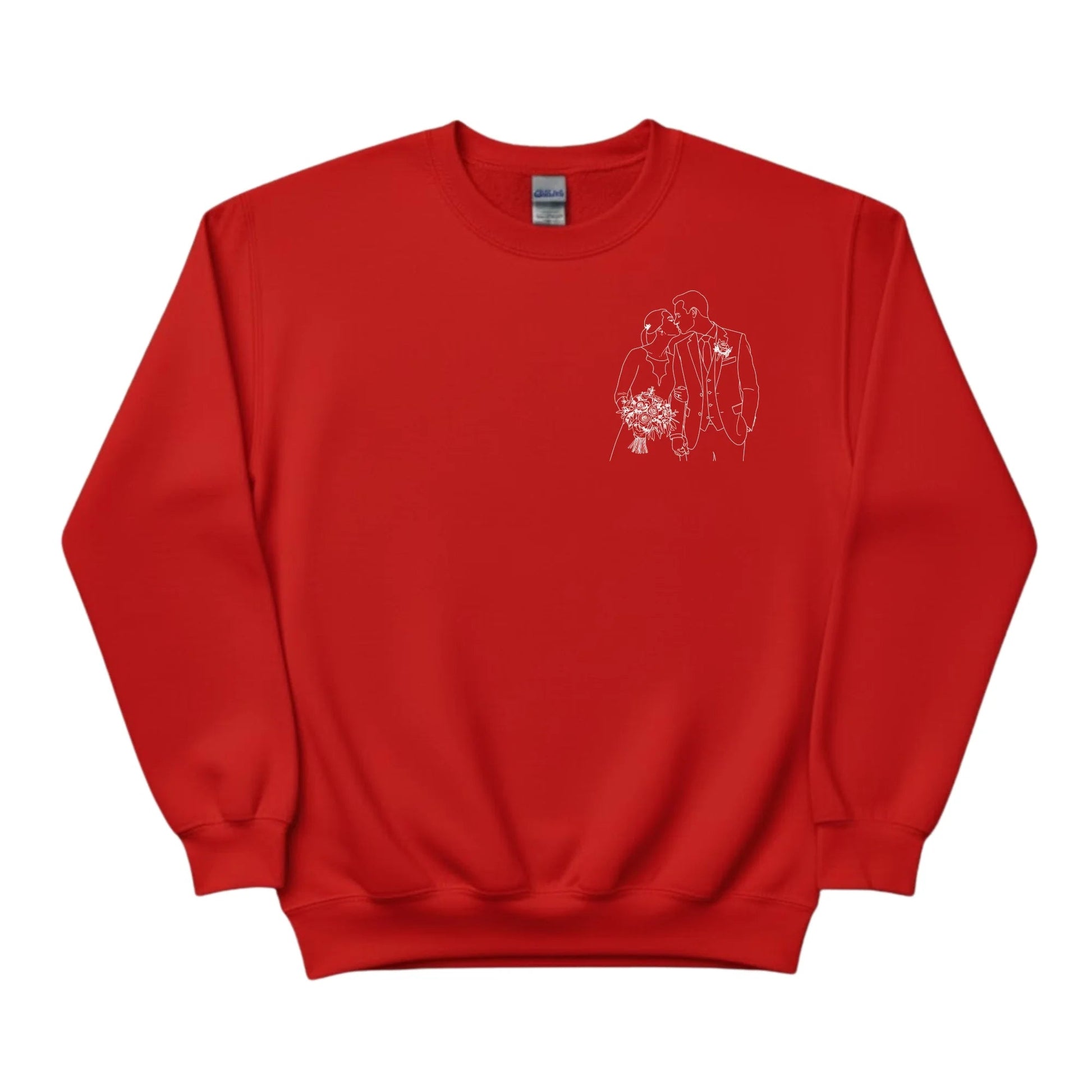 A Promise with Love Personalised Image Sketch Printed Sweatshirt - PW420