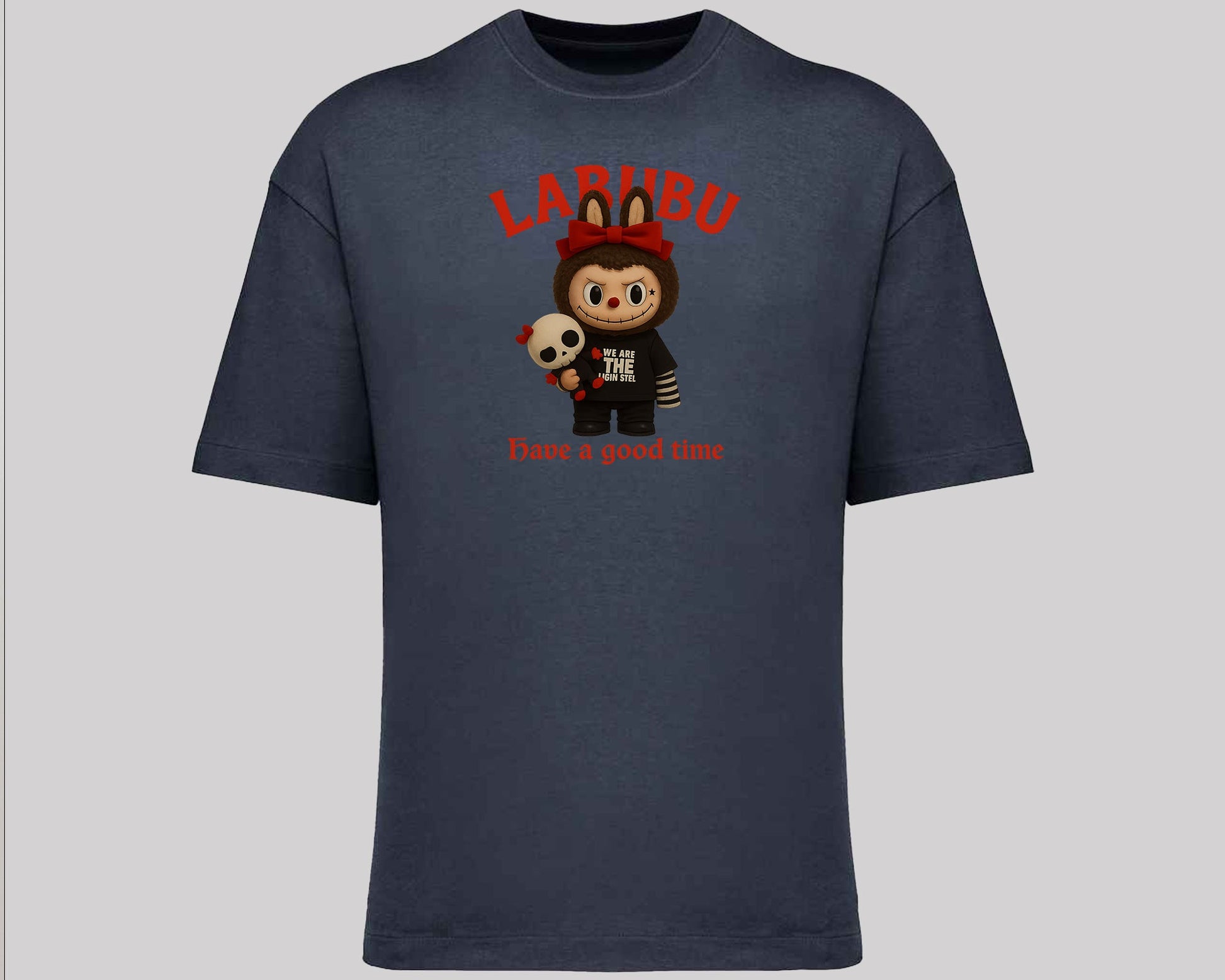 Labubu Native Spirit Oversized T-Shirt, Have A Good Time Tee for Streetwear Lovers, Oversized Fit Top M8411