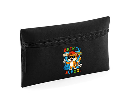 Back To School Cat Pencil Case, Adorable Stationery Storage For Kids & Teens, Back To School Essential For Cat Lovers M8485