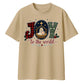 Joy To The World Nativity Art Christmas Oversized T-Shirt