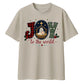 Joy To The World Nativity Art Christmas Oversized T-Shirt