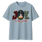 Joy To The World Nativity Art Christmas Oversized T-Shirt