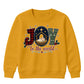 Joy To The World Nativity Graphic Christmas Kids Sweatshirt