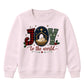 Joy To The World Nativity Graphic Christmas Kids Sweatshirt