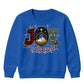 Joy To The World Nativity Graphic Christmas Kids Sweatshirt