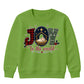Joy To The World Nativity Graphic Christmas Kids Sweatshirt