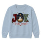 Joy To The World Nativity Graphic Christmas Kids Sweatshirt