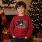 Joy To The World Nativity Graphic Christmas Kids Sweatshirt