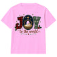 Joy To The World Nativity Scene Art Christmas Kids T-Shirt